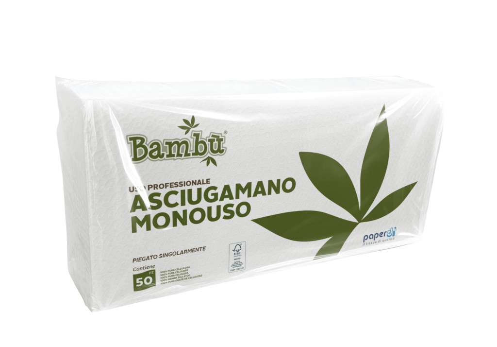 ASCIUGAMANO MONOUSO BAMBU’ 50 PZ