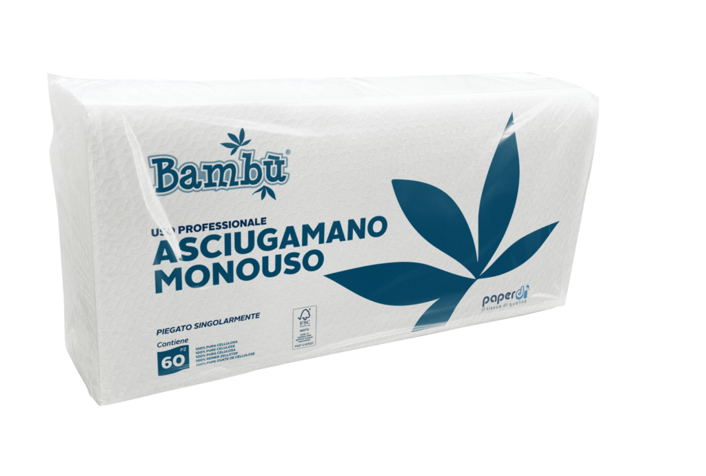 ASCIUGAMANO MONOUSO BAMBU’ 60 PZ